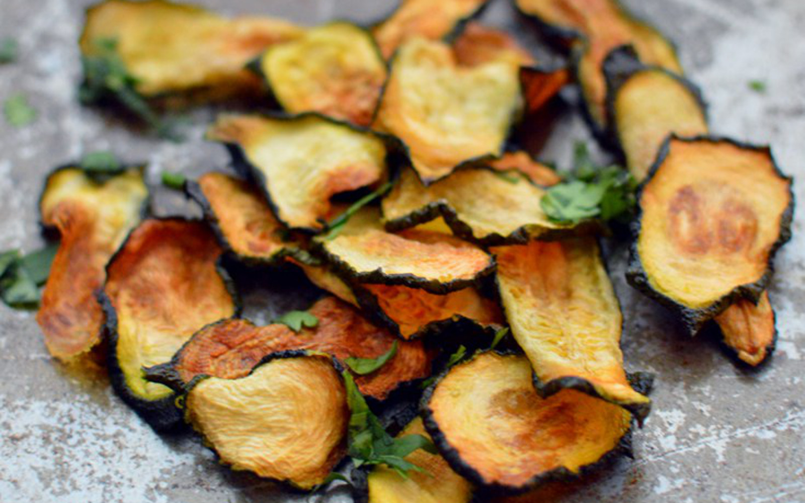 Vegan Gluten-Free Crispy Baked Zucchini Chips 