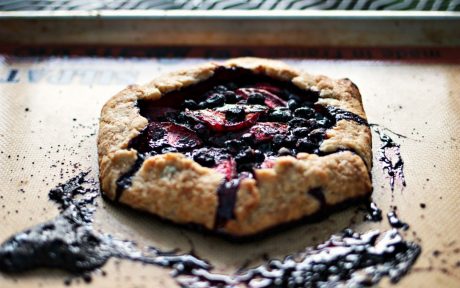 Vegan Plum Blueberry Pie With Cardamom and Lime