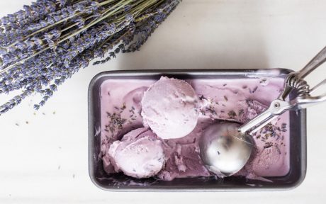 Vegan Blackberry Lavender Ice Cream