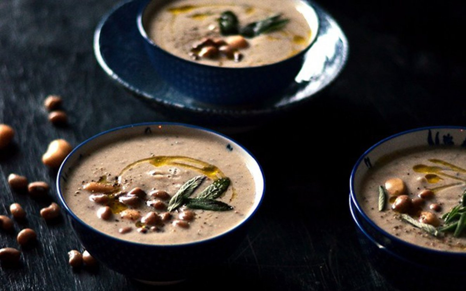 white bean sage and onion soup