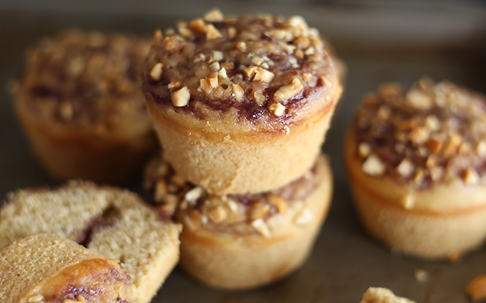 Vegan Peanut Butter and Jelly Muffins