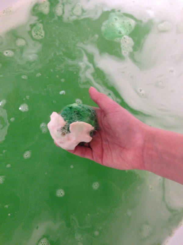 green bath bomb