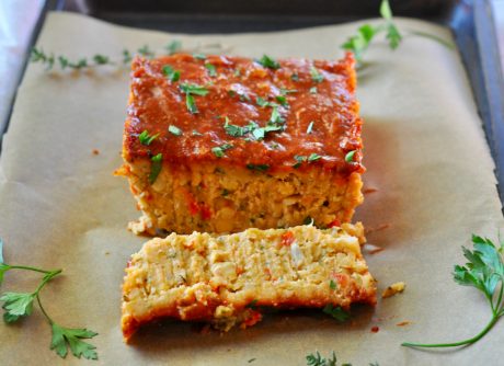 Chickpea Loaf with Maple Glaze
