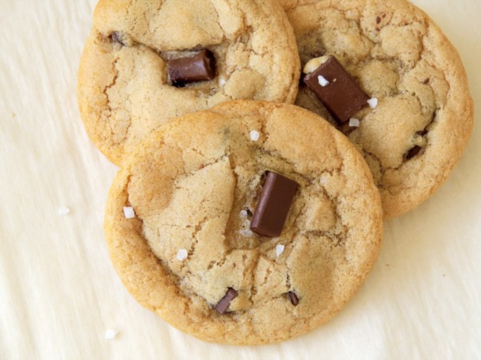 Salted Chocolate Chip Cookies 