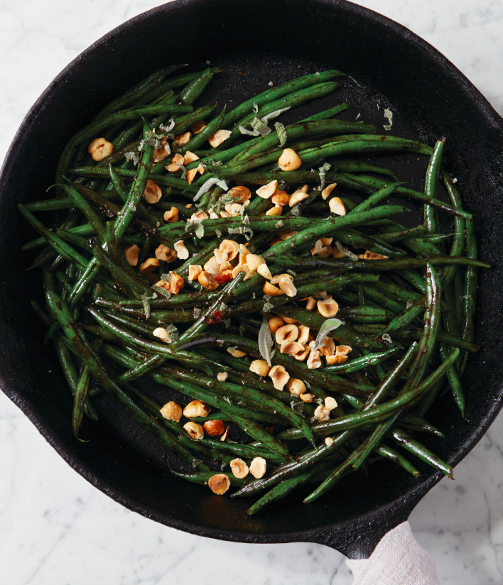 Sweet and sour green beans