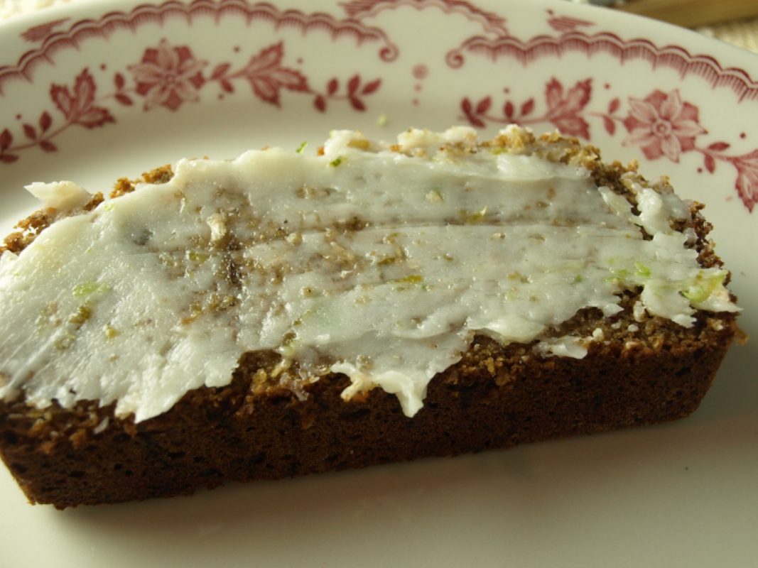 Vegan Coconut Buckwheat Oat Banana Bread With Whipped Lime Coconut Spread