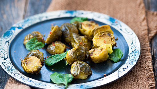 Brussels Sprouts with Turmeric