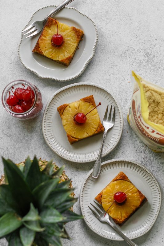 Almond Flour Pineapple Upside Down Cake