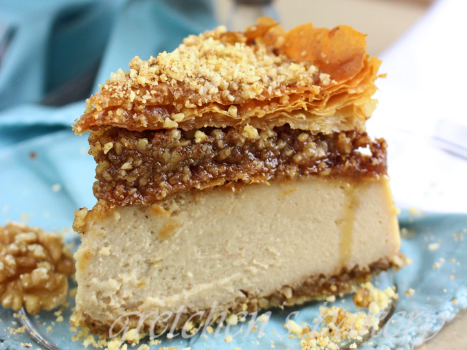 Vegan Maple Baklava Cheesecake