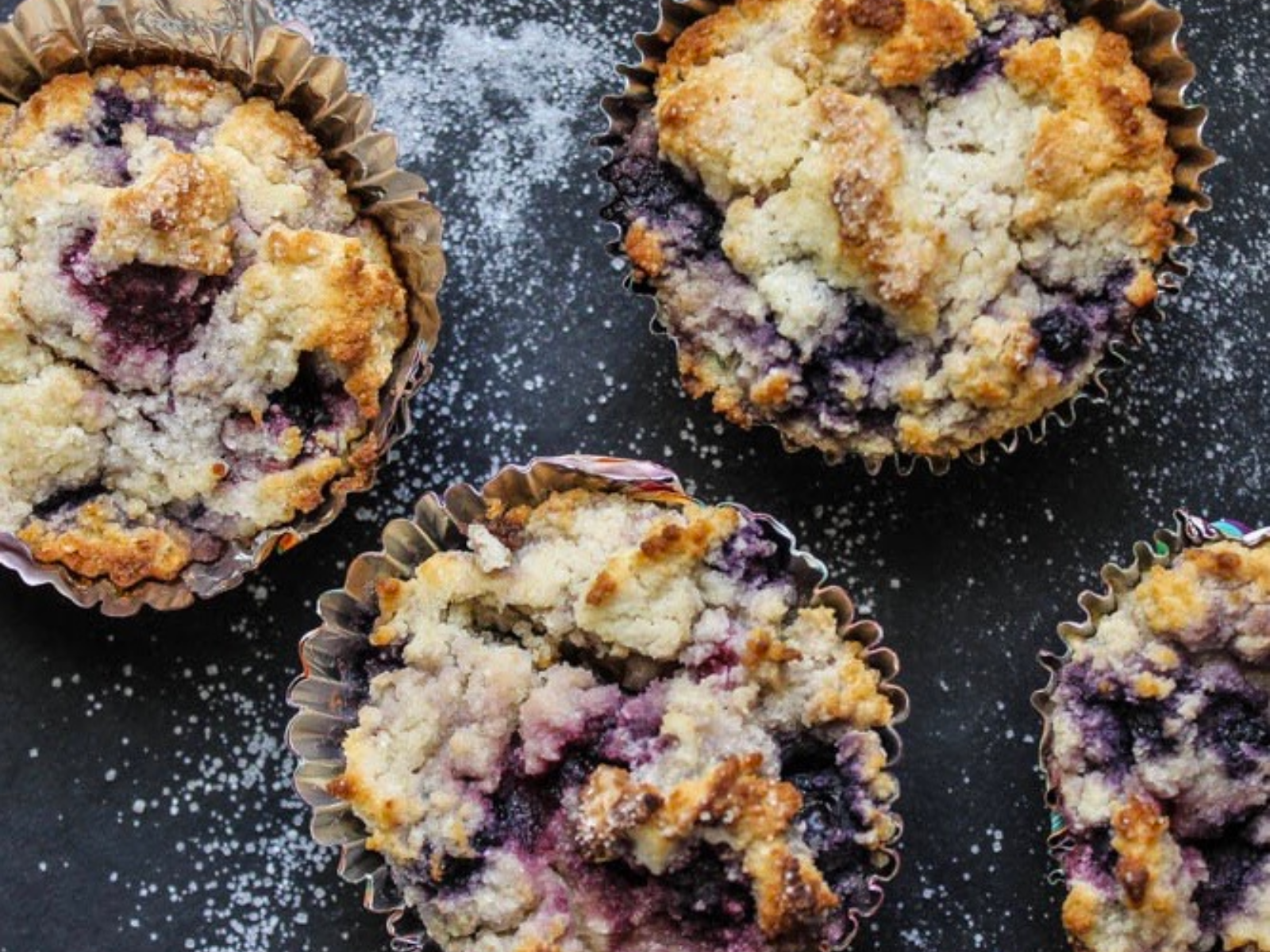 Delicious mixed berry vegan muffins