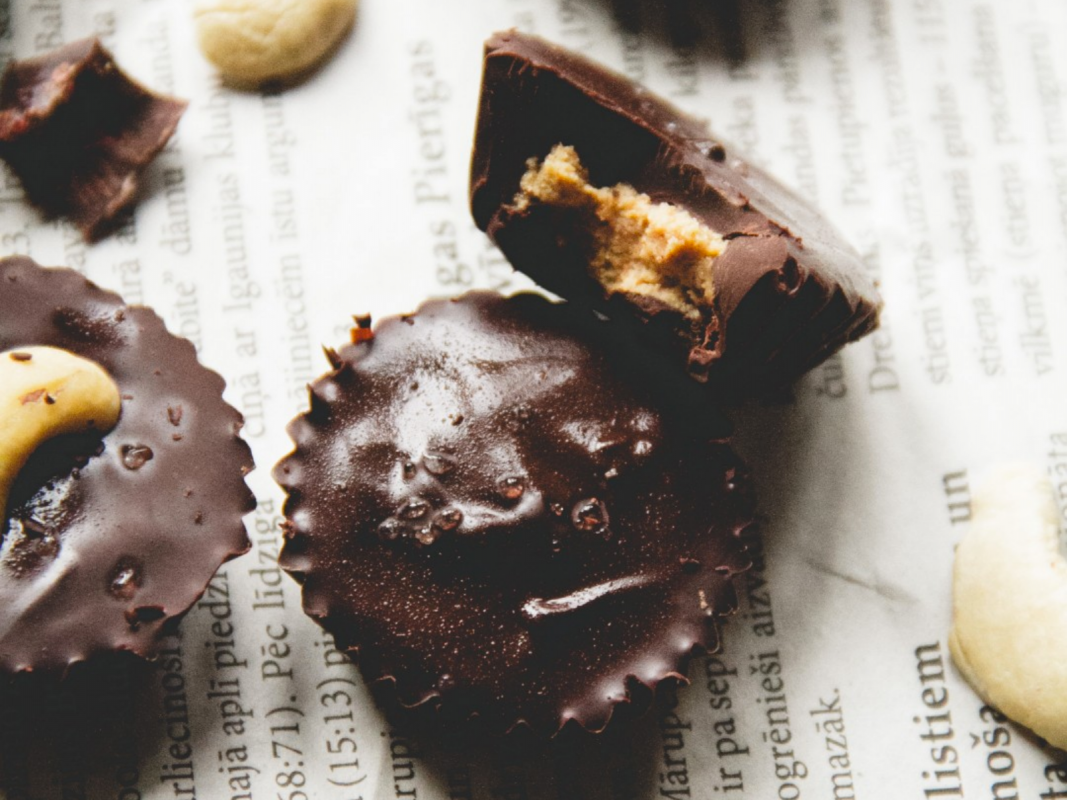 Salted Chocolate Cashew Butter Cups