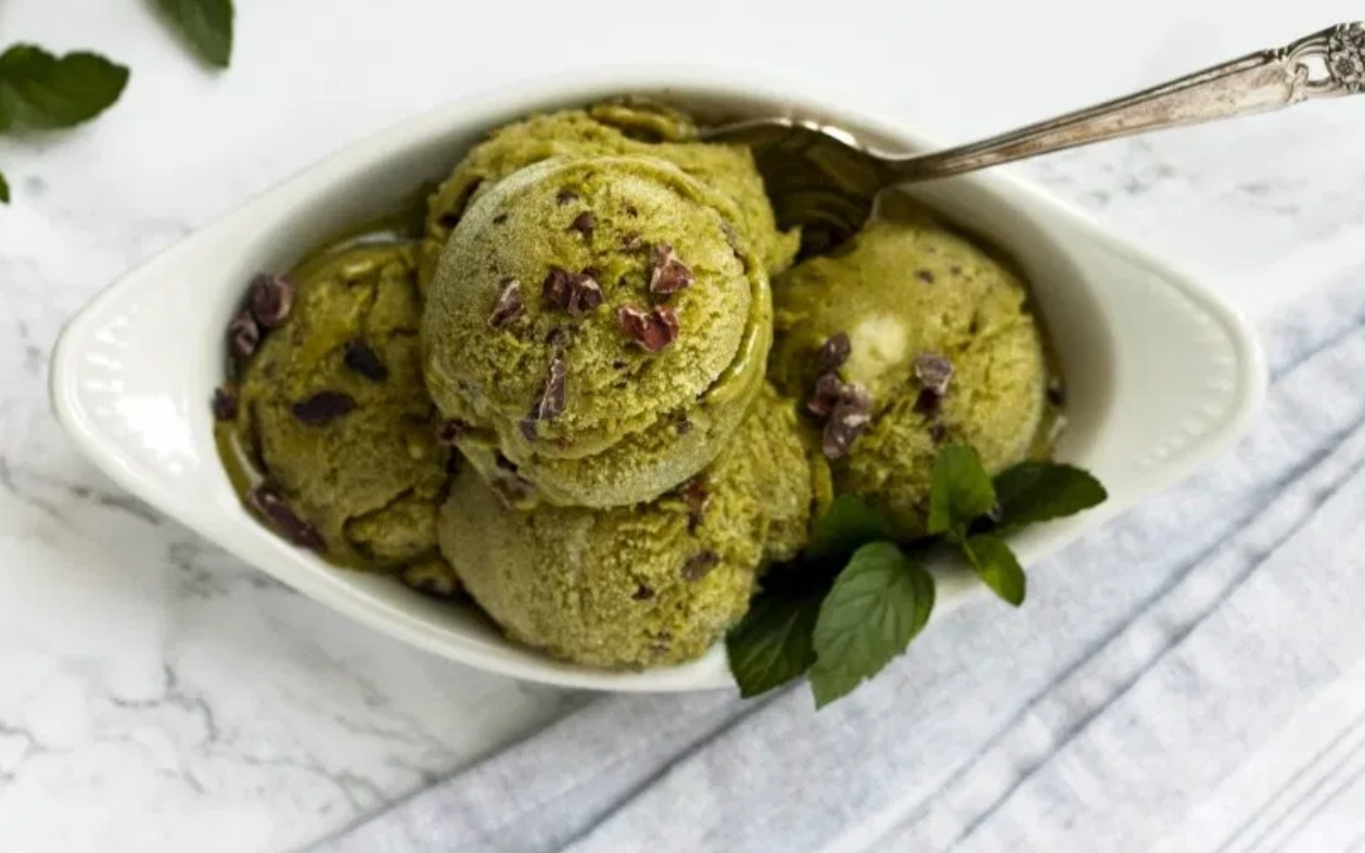 mint matcha ice cream