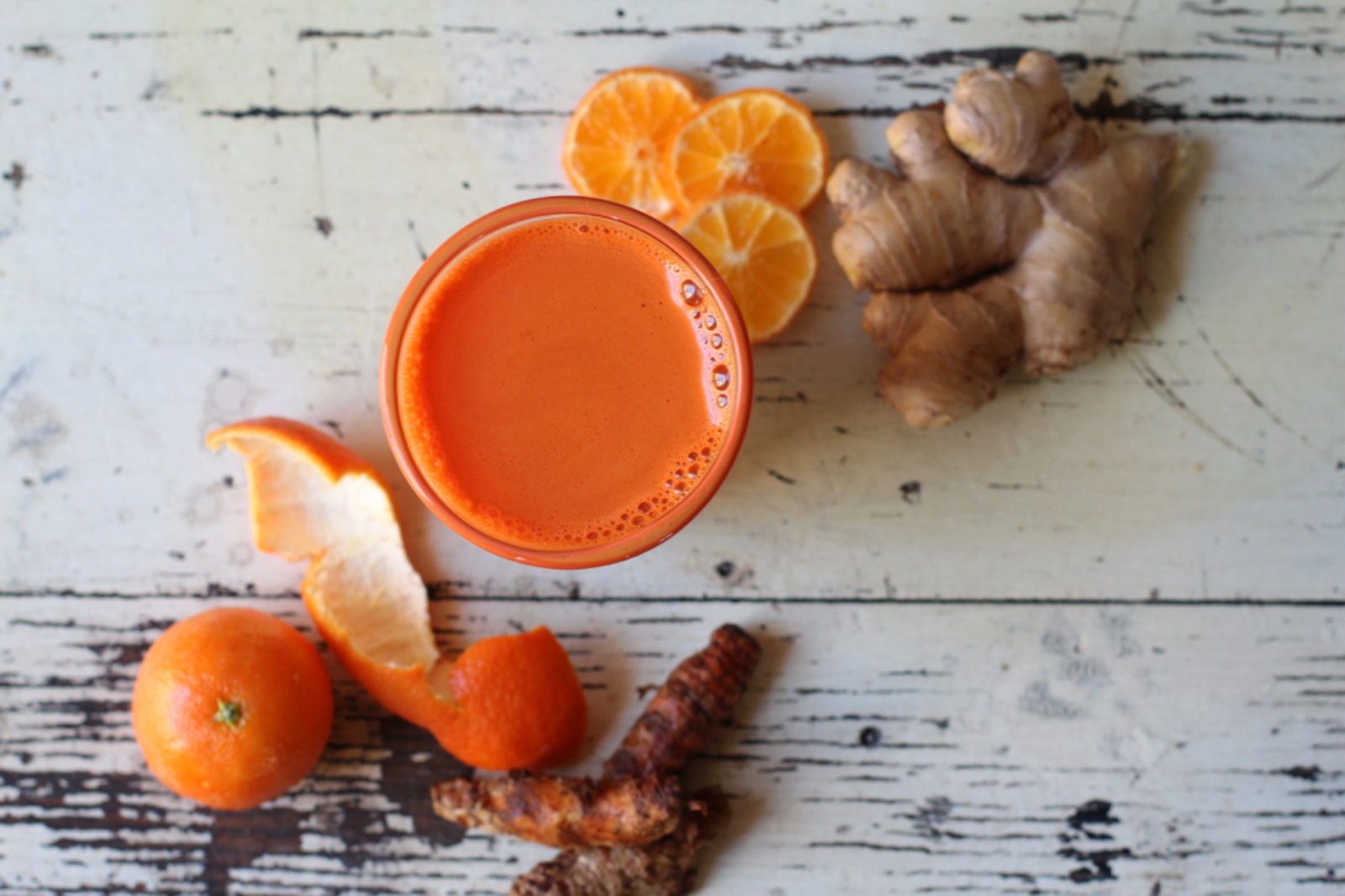 spicy carrot clementine juice