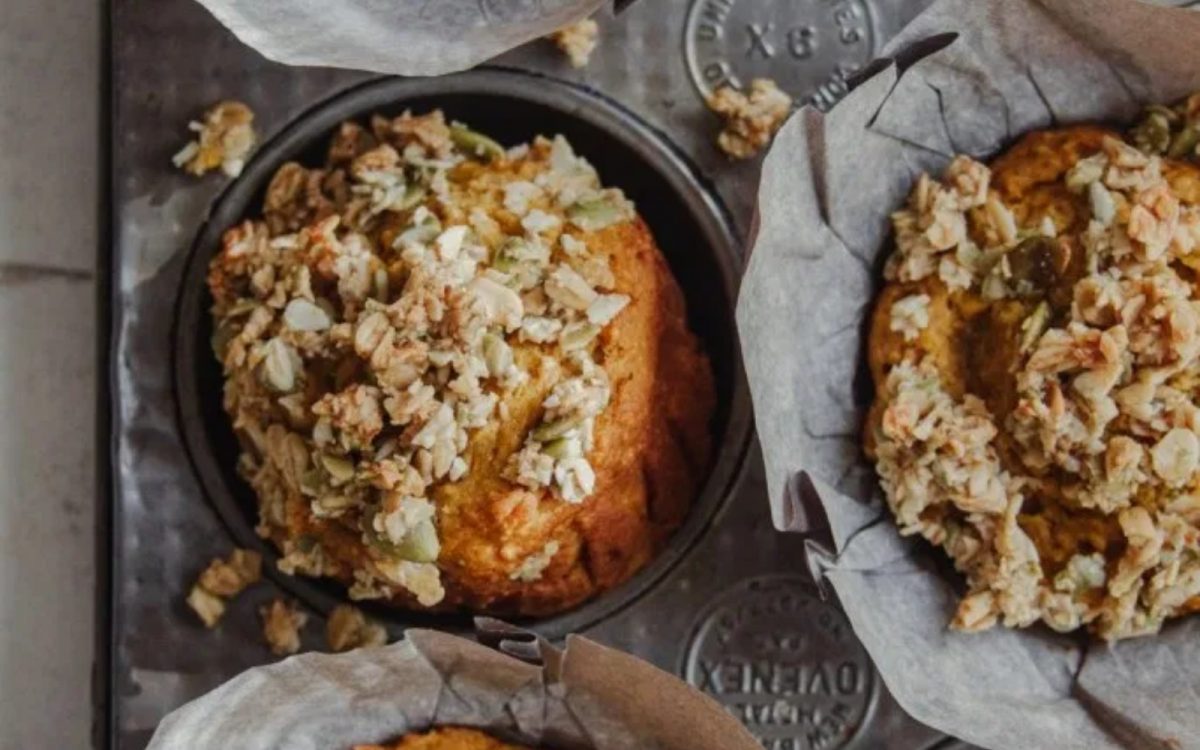 Vegan Pumpkin Streusel Muffins 