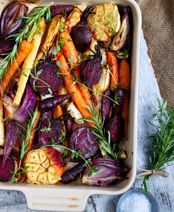 Colorful Roasted Root Veggies