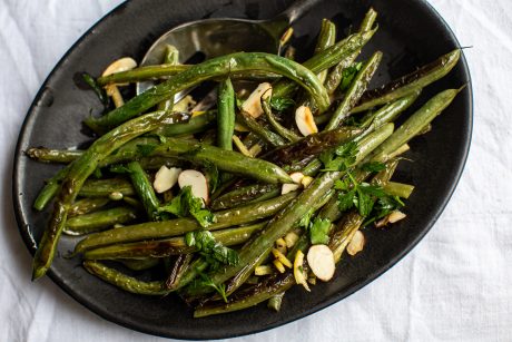 Vegan Blistered Green Beans With Preserved Lemon and Parsley