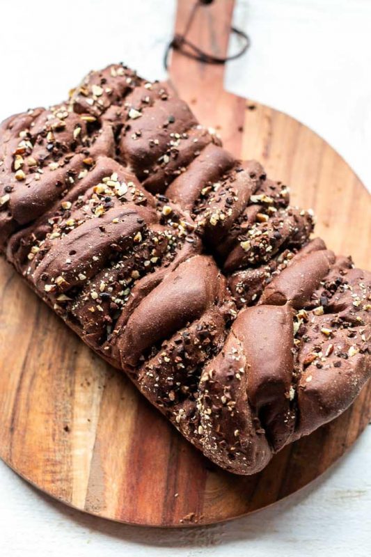 Vegan Sweet Pull-Apart Chocolate Bread