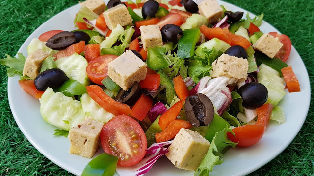 Greek Salad With Homemade Feta Cheese