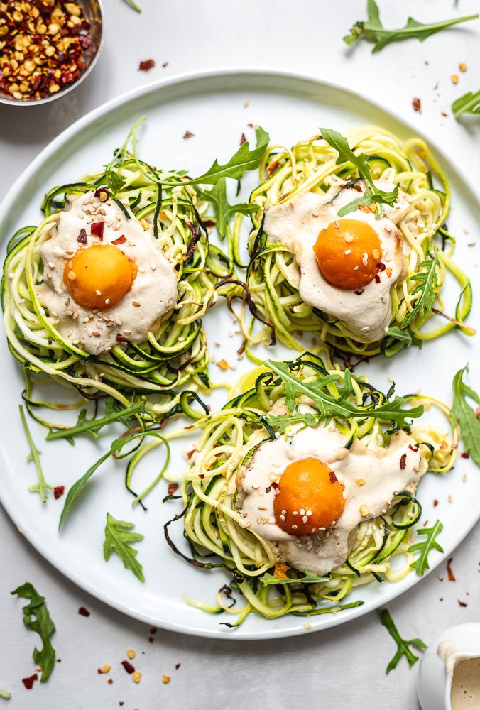 vegan Zucchini Vegan Egg Nests