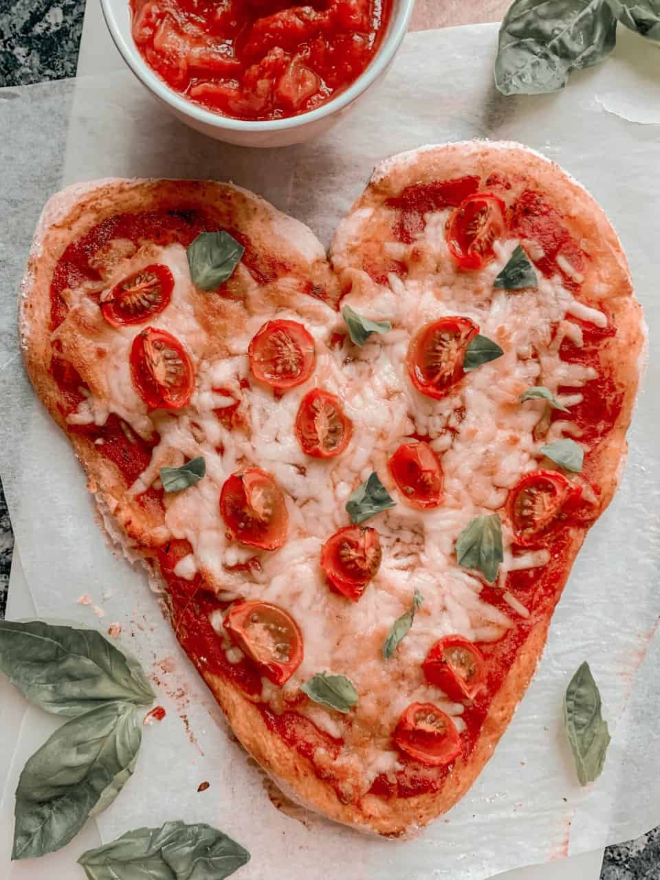 Vegan Tomato and Basil Pizza
