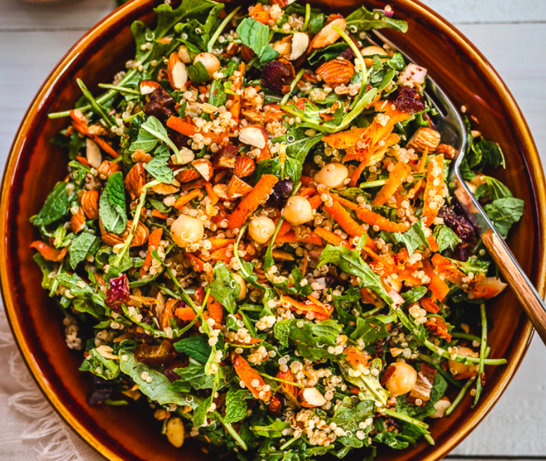 Vegan Moroccan Carrot and Chickpea Salad
