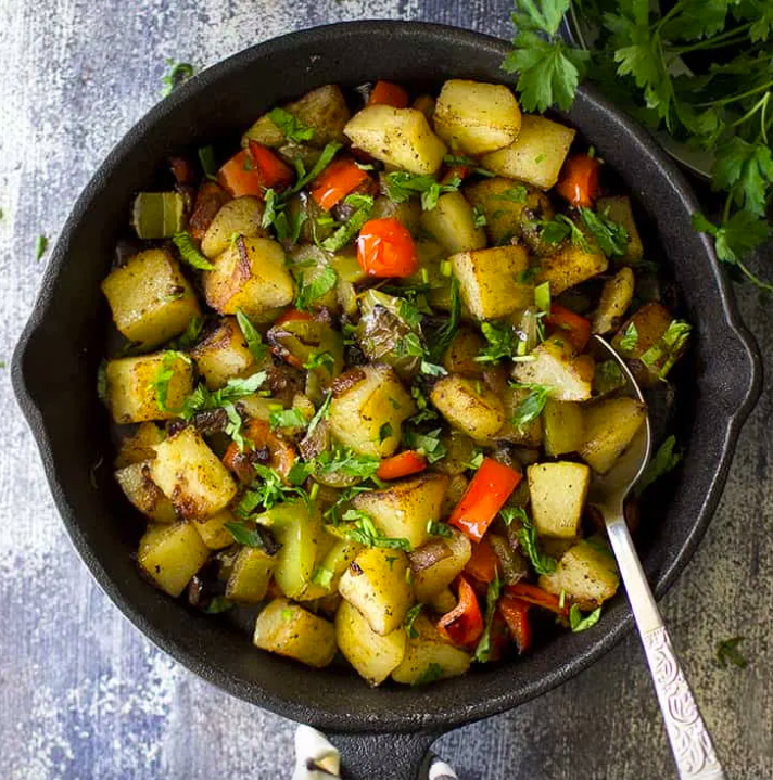 Italian Fried Potatoes With Peppers