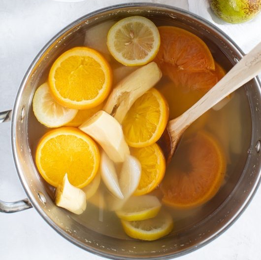 Healthy Citrus Pear Ginger Tea 
