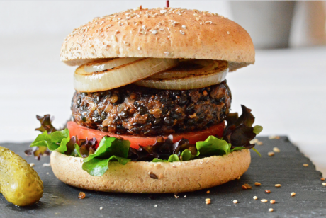 Heart-healthy burger