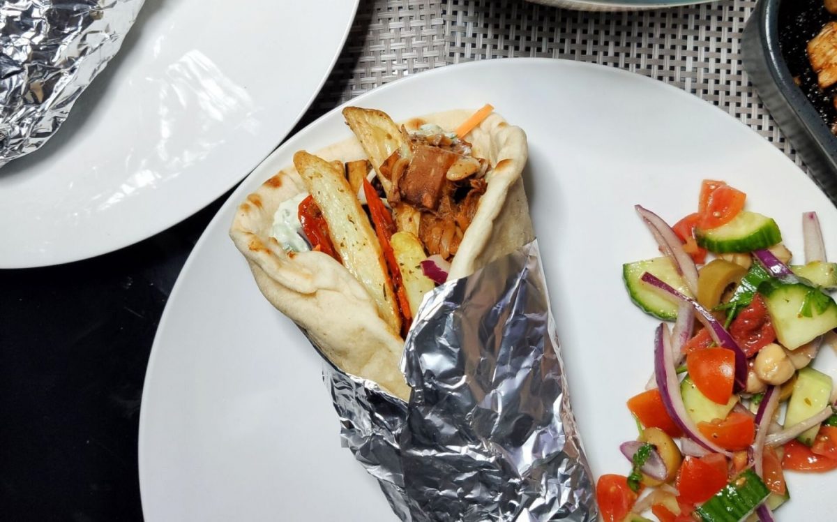 Vegan Greek Jackfruit Kebab