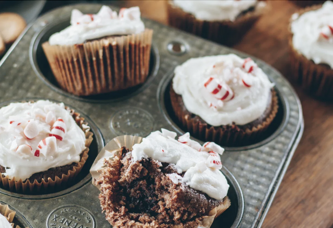 Vegan Chocolate Peppermint Cupcakes