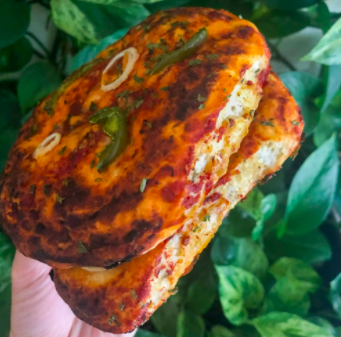 Vegan simple homemade pizza rolls