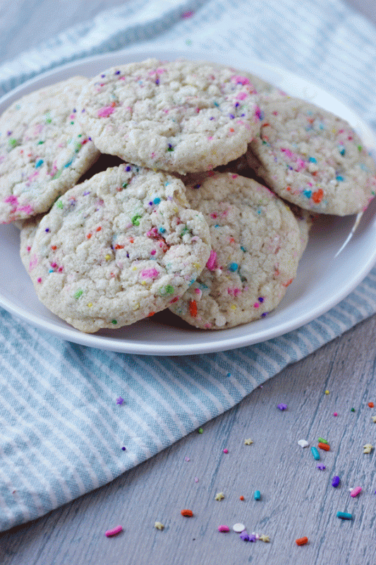 Vegan Sprinkle Sugar Cookies