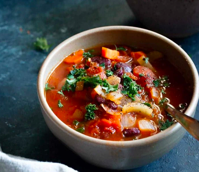Vegan Italian bean and vegetable soup