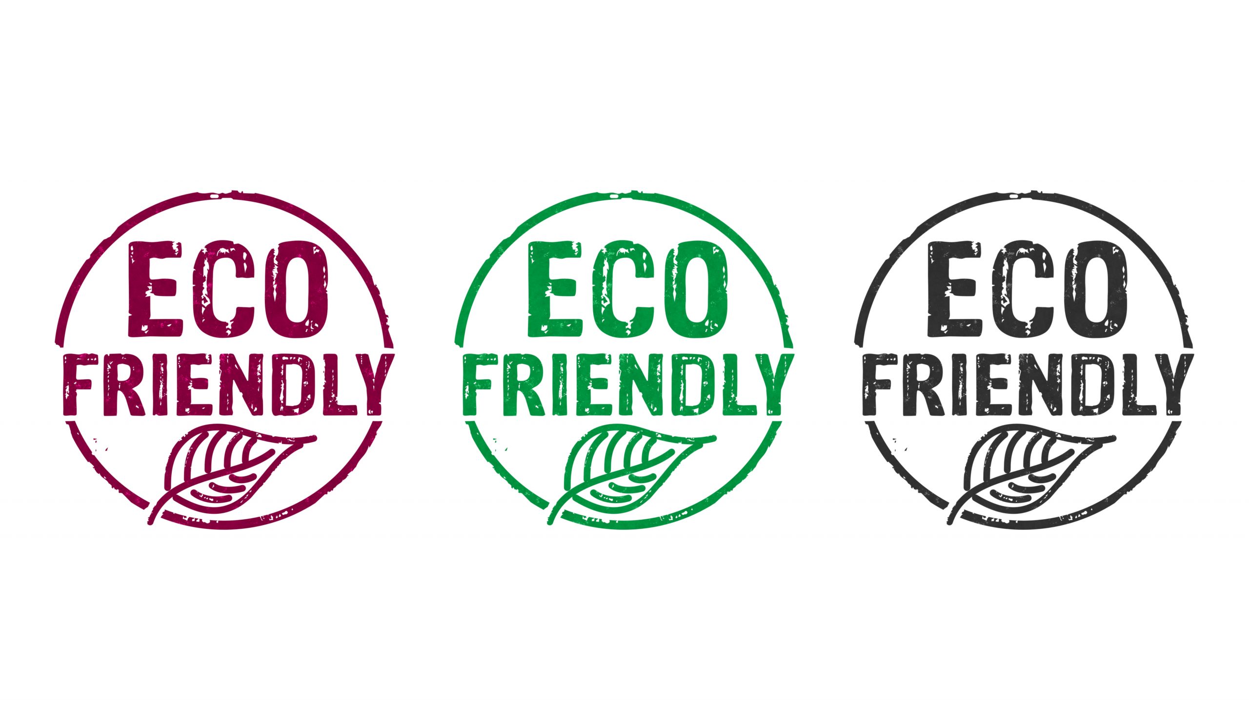 Eco friendly stamp icons in few color versions.