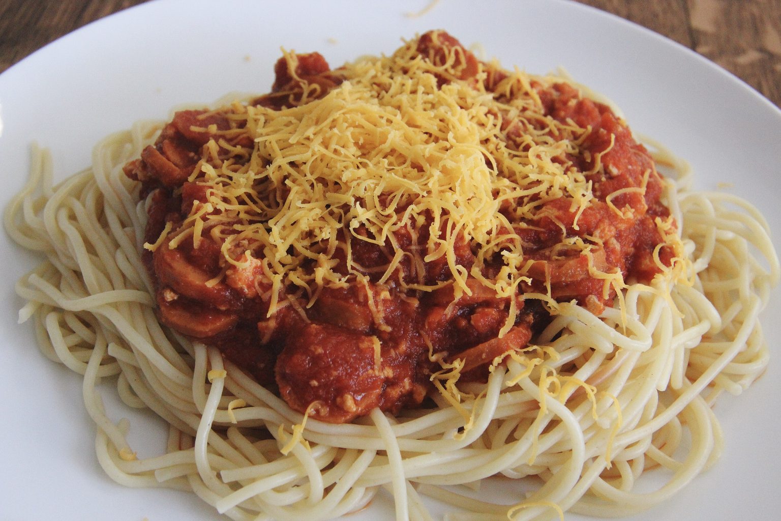 Vegan Filipinx-style spaghetti