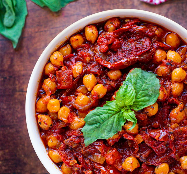 One-Pot Sun-Dried Tomato and Chickpea Stew