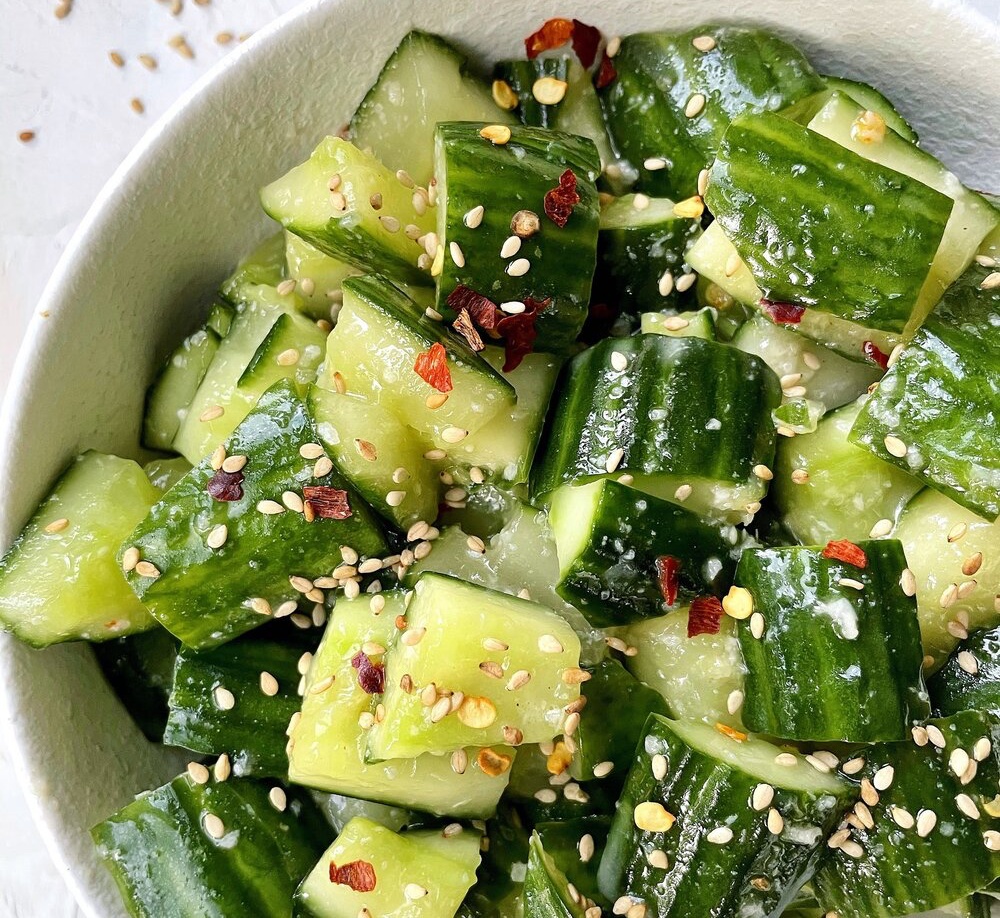 Vegan Asian Smashed Cucumber Salad