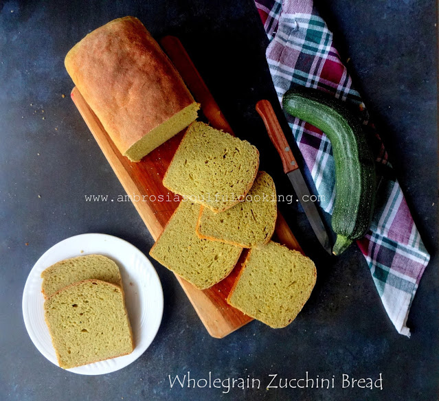 Vegan Whole Wheat Yeasted Zucchini Bread