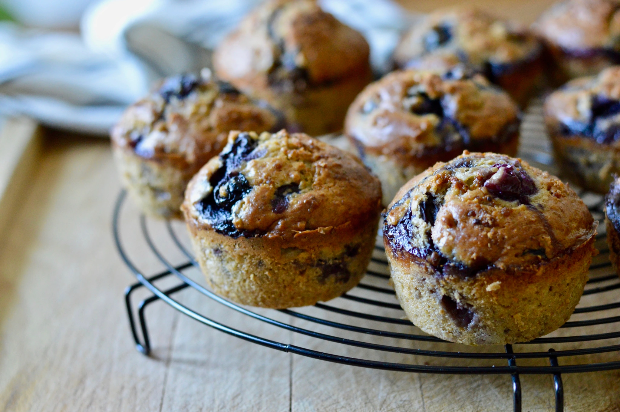 Vegan Fresh and Healthy Blueberry Muffins