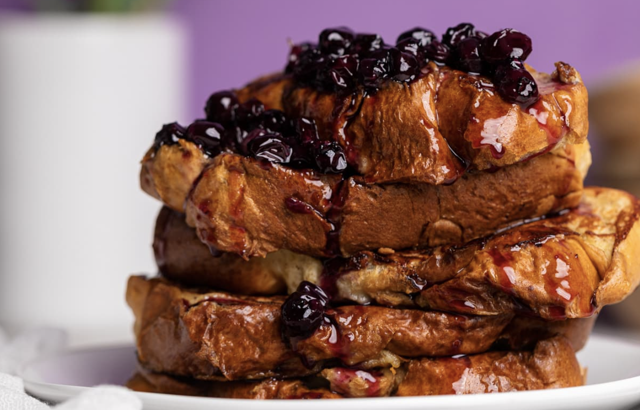 Easy Dairy-Free Blueberry French Toast