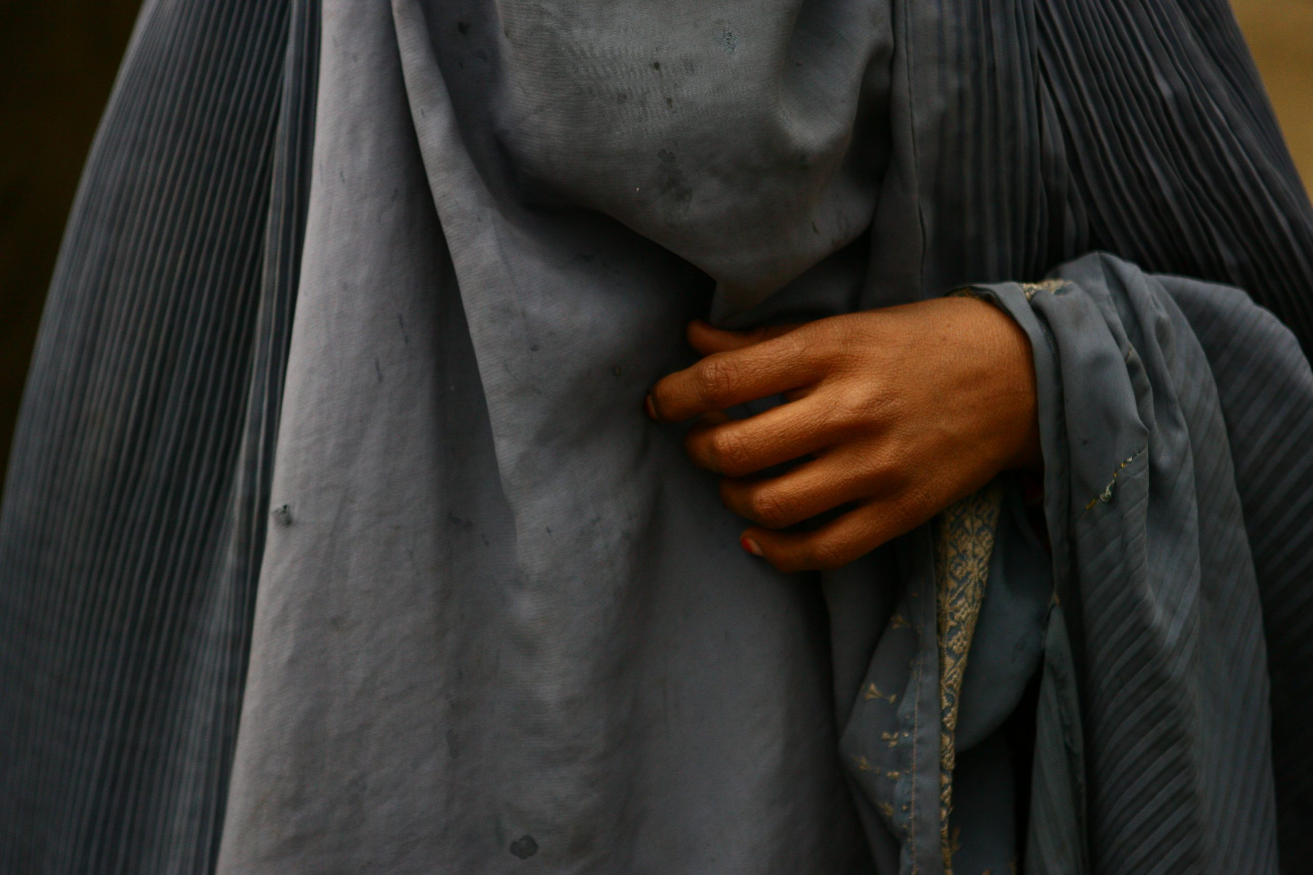 woman in burqa