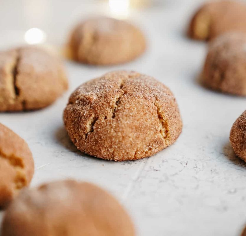 Vegan Sugar Cookies with Cinnamon & Almond Flour