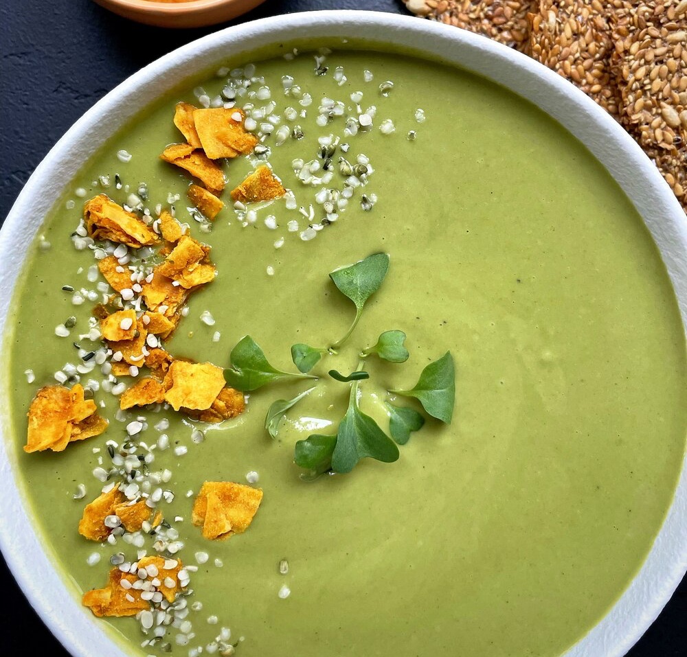 Vegan Broccoli Spinach Soup