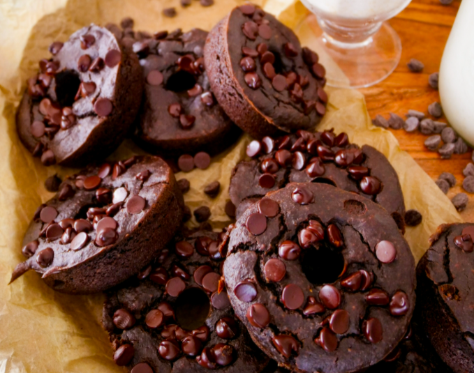 Vegan Blender Dark Chocolate Donuts