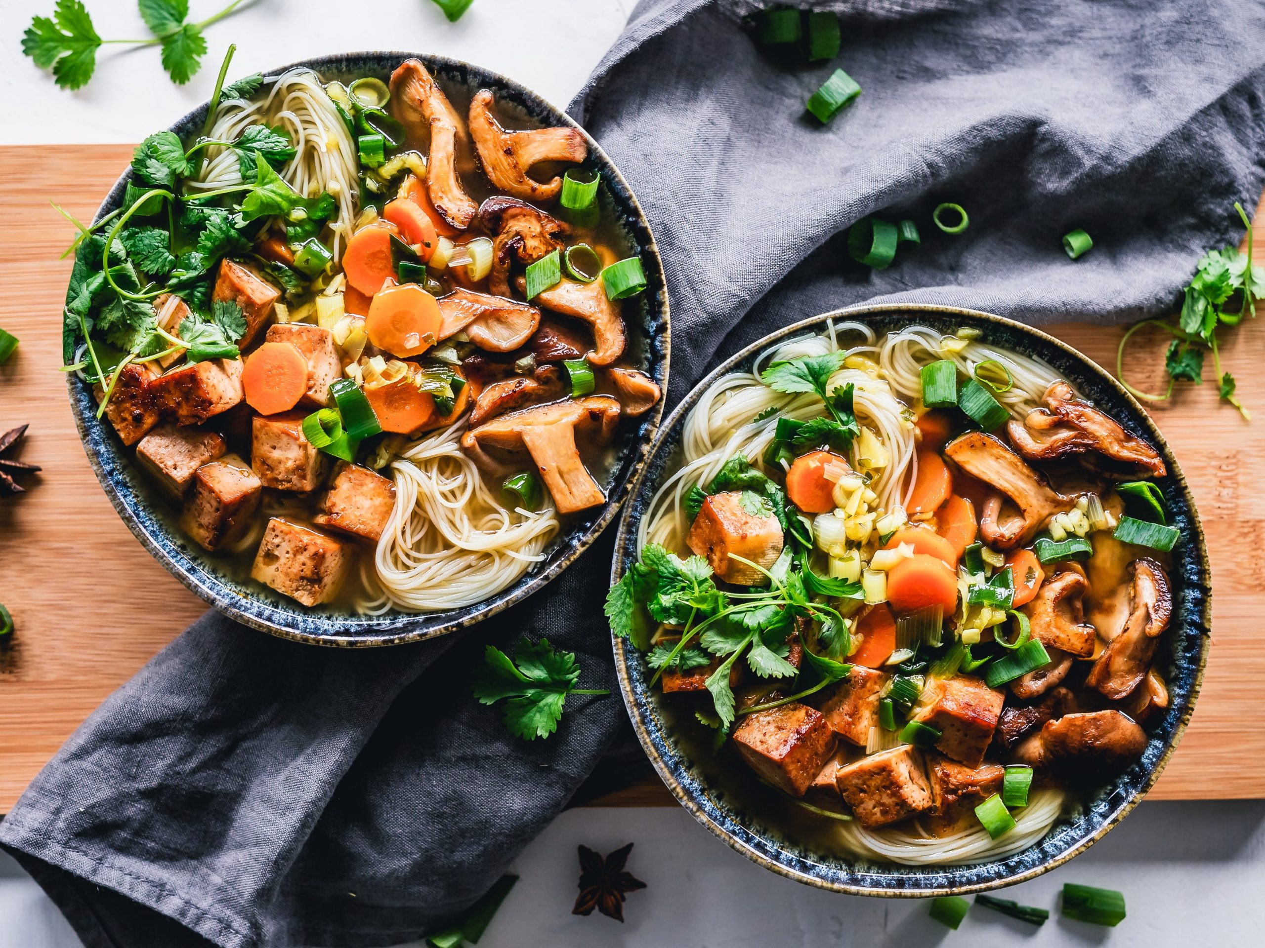 Tofu mushroom soup