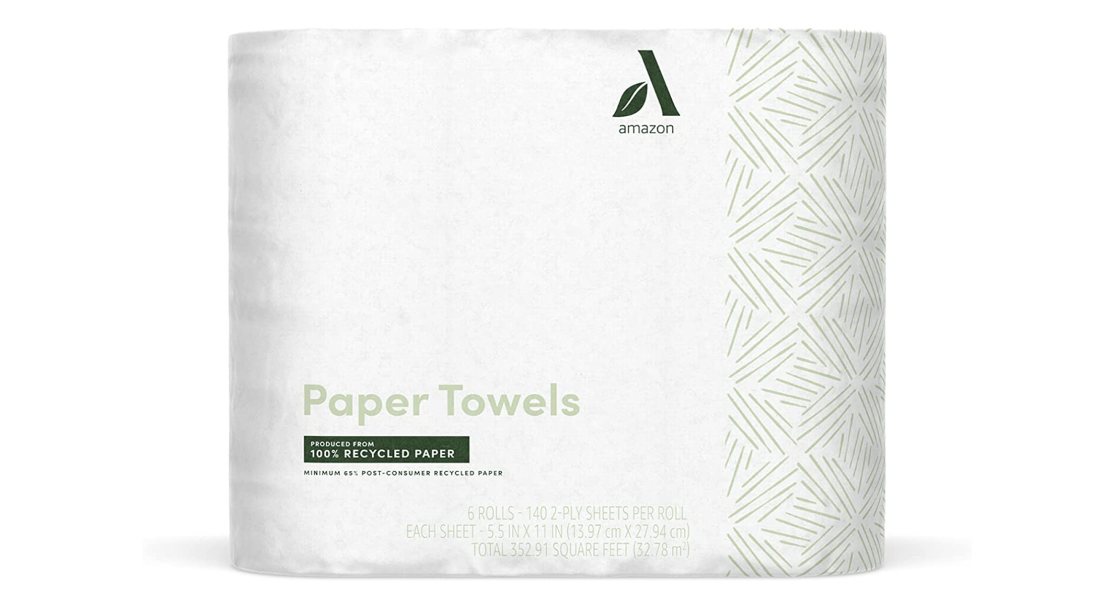 Amazon Aware new line with recycled paper towels