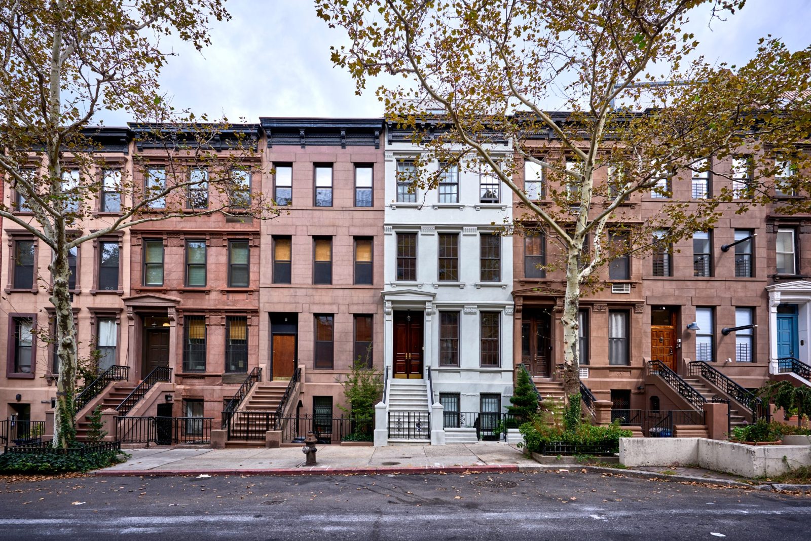 Historic brownstones in Brooklyn New York