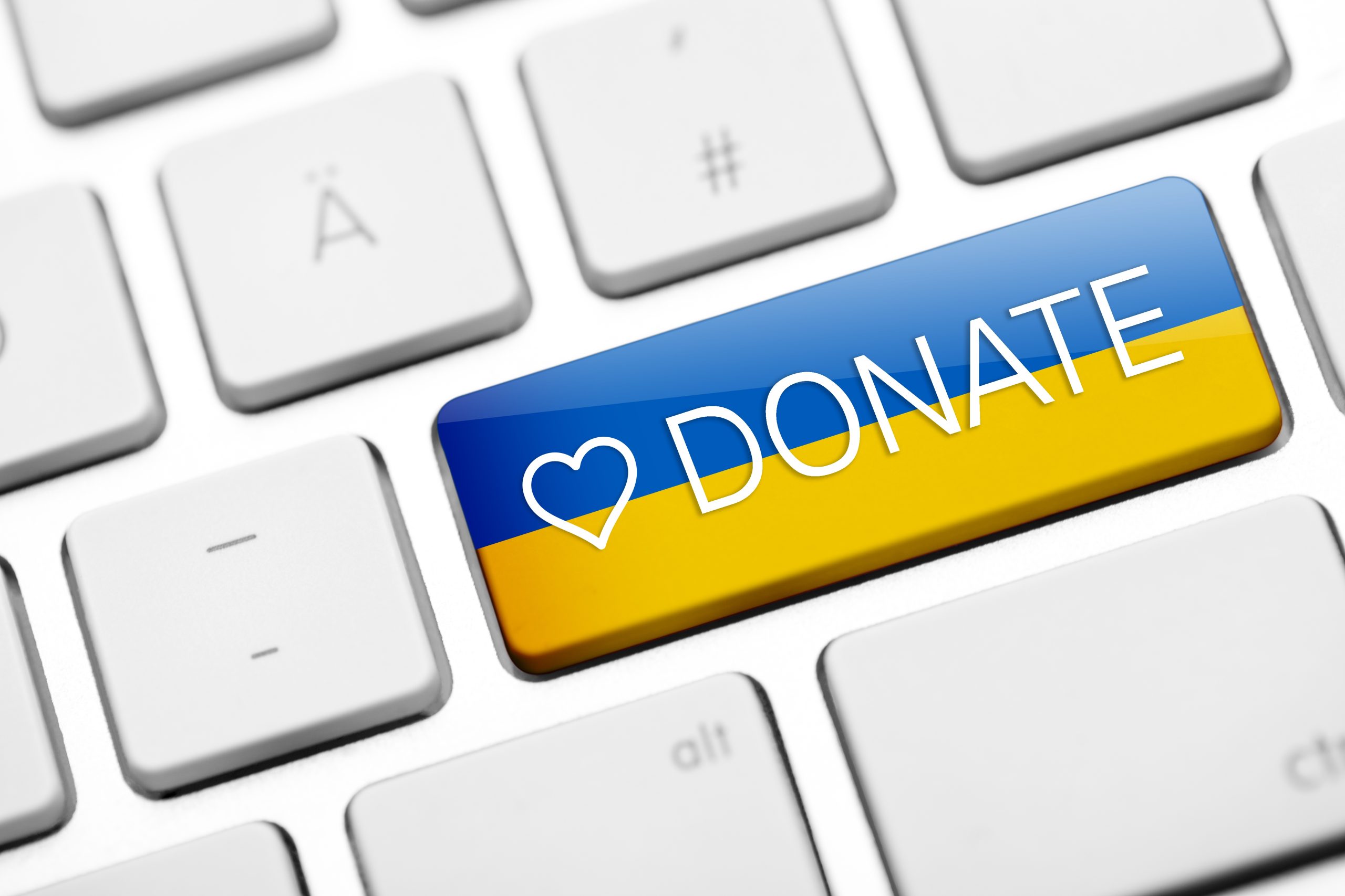 Ukraine donate button