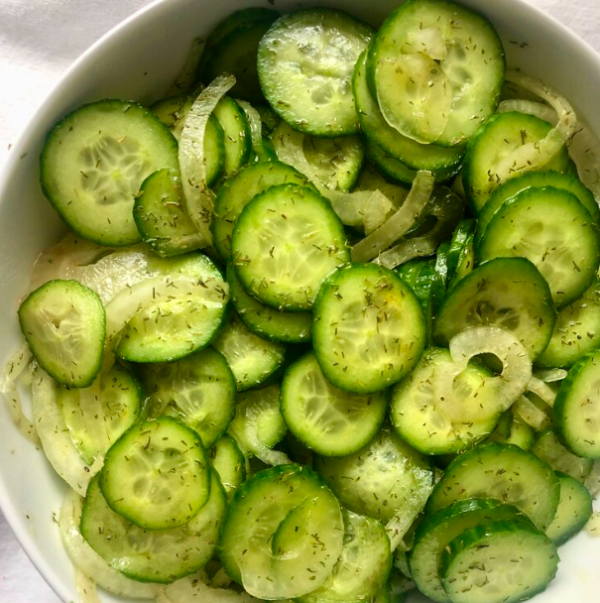 Vegan cucumber salad