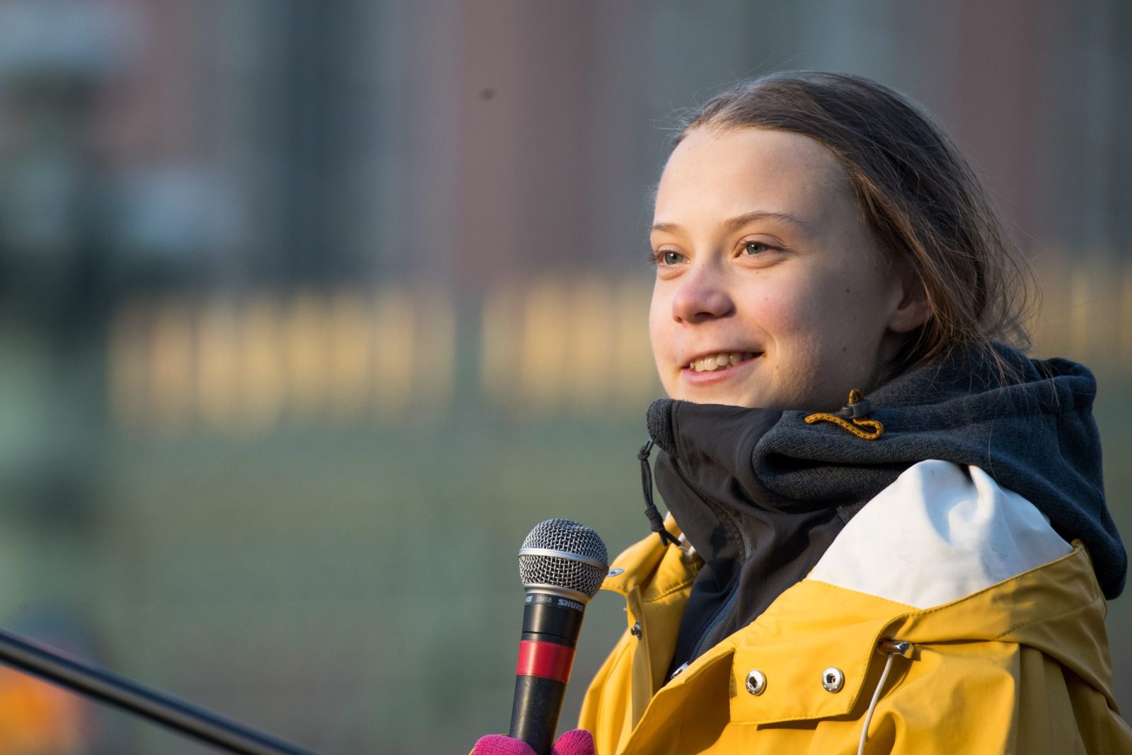 Greta Thunberg speaking in Italy